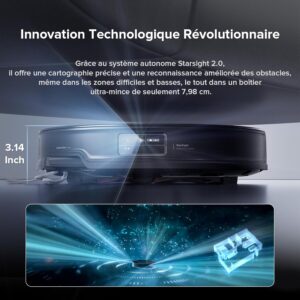 Roborock Saros 10R, robot aspirateur laveur avec station bien autonome
