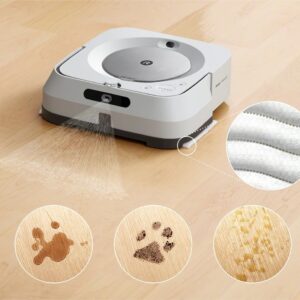 iRobot Braava Jet m6, robot aspirateur laveur pour grands espaces