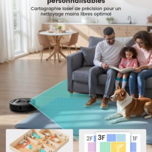 Lefant M330 Pro, robot aspirateur laveur compact pour petits espaces