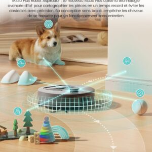 Lefant M330 Plus, robot aspirateur laveur anti-emmêlement pratique