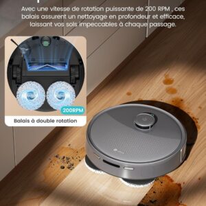 Lefant M3 Max, robot aspirateur laveur avec station bien automatise