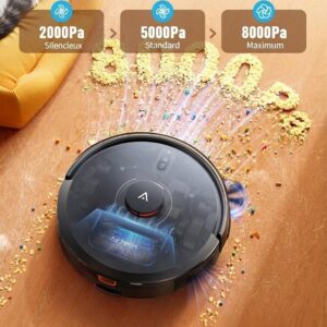 Airzeen Q10 Pro, robot aspirateur laveur avec station bien automatisé