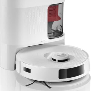 Bosch Spotless + BCRD1W Robot aspirateur-Laveur, 11 000 Pa, serpillère Statique, Station de Service, Navigation Smart Vision Infrarouge, Application Home Connect, Blanc