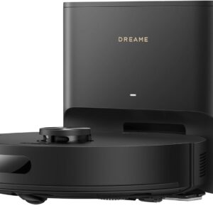 dreame D20 Air Plus Robot aspirateur et Laveur 2-en-1 avec Aspiration 20 000 Pa, Technologie Anti-nœuds, Station de vidage Auto, Nettoyage en Profondeur des Tapis et Navigation Intelligente