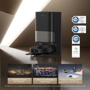 Dreame L40s Pro Ultra, robot aspirateur laveur a eau chaude autonome