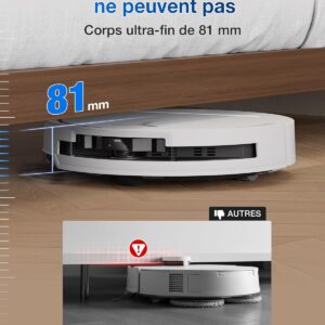 ECOVACS T50 Pro Omni, robot aspirateur laveur a eau chaude bien automatise