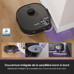 EUREKA J15 Evo Ultra, robot aspirateur laveur avec station bien automatise