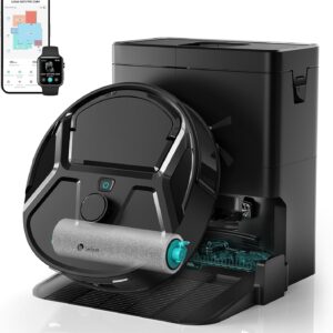 Lefant M210 Pro Omni Roller Robot Aspirateur Laveur, 18000 Pa, Nettoyage Automatique instantané, Obstacles d'évitement PSD, 120min, 800ml, 5G/2.4G WiFi/App/Alexa