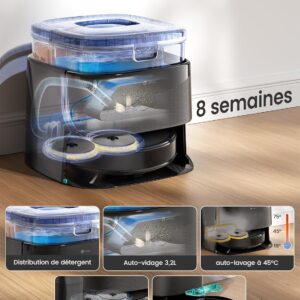 Lefant M3 Max, robot aspirateur laveur avec station pour tout automatiser
