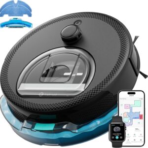 Lefant M330 Pro Robot Aspirateur Laveur 3 en 1, Aspirateur Robot 5000Pa d'Aspiration, Navigation dToF, Cartographie, Zones Virtuelles, Évitement d'obstacles PSD, 150min, Connecté par Alexa/APP/WiFi