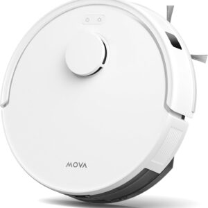 MOVA E20 Robot Aspirateur Laveur, Navigation LDS, Puissance d'aspiration de 5 000 Pa, Aspirateur et Mop 2-en-1, Corps Compact