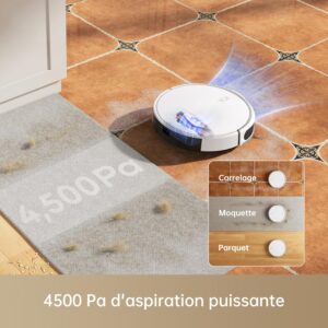 Mova M1, robot aspirateur laveur compact pour sols durs et tapis