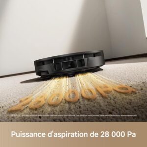 Mova S70 robot aspirateur laveur avec station axe sur le lavage