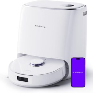 NARWAL Freo X Ultra Robot Aspirateur Laveur, Nettoyage Intelligent, 8200 PA, Zéro-Enchevêtrement, Technologie DirtSense™, Station d'accueil Tout-en-Un, Traitement Autonome de la Poussière