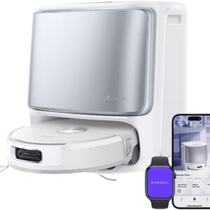 Narwal Flow Aspirateur Robot Laveur avec Station, 22 000 Pa, DualFlow Anti-Enchevêtrement Poil Animaux, Systeme de Lavage FlowWash, Eau Chaude 45-80°C, Nettoyage et séchage Auto de la serpilliere
