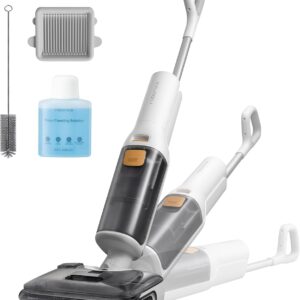 roborock F25 GT Aspirateur Laveur,Complete Nettoyeur de Sol 20 kPa,Aspirateur sans Fil Autonettoyage à Haute température de 90 °C, inclinable à 180° Nettoyage Deux Bords