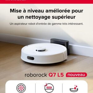 Roborock Q7 L5, robot aspirateur laveur pour les sols et tapis