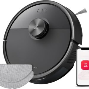 roborock Q7 M5 Set Aspirateur Robot Laveur 10 000 Pa, Double Conception Anti-Enchevêtrement, Durée de Nettoyage Prolongée, Navigation avec LiDAR Précis, APP, Noir