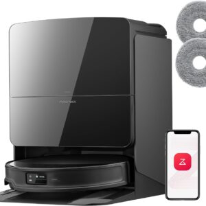 roborock Saros 10R Set Robot Aspirateur, Brosse et Serpillère Relevables et Extensibles, Triple Système Anti-Enchevêtrement, Station Multifonctionnelle 4.0, Évitement Avancé des Obstacles, 7,98cm
