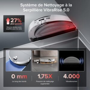 Roborock Saros 20 Sonic, robot aspirateur laveur avec station bien pensé