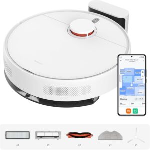 XIAOMI Robot Vacuum S40C : aspirateur et serpillière 2-en-1, Suction 5000 Pa, Navigation Intelligente LDS, Recharge Automatique, Fonctionne sur Tapis à Poils Courts et sols durs.