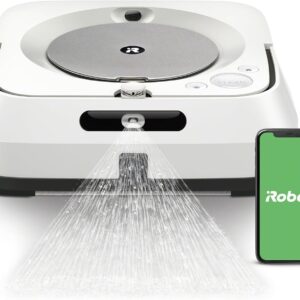 iRobot Braava Jet m6 (m6138) Robot Laveur de Sols Premium, Connecté, avec Pulvérisateur d'eau et Navigation Avancée, Cartographie Intelligente, Programmable Via l'Application Home