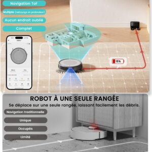 Lefant M310 Ultra, robot aspirateur pour poils d&rsquo;animaux et cheveux