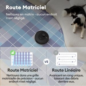 Ultenic robot aspirateur laveur silencieux et efficace pour animaux