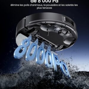 Proscenic Q10, robot aspirateur laveur silencieux pour grands espaces