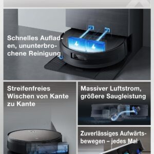 ECOVACS DEEBOT X11 Pro, robot aspirateur laveur pour grande surface