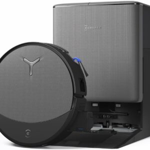 ECOVACS DEEBOT T90 Pro Omni Aspirateur Laveur, 30 000 Pa, Recharge PowerBoost, OZMO Roller 3.0 avec TruEdge 3.0, Distribution Automatique de Solution de Nettoyage, Agent IA YIKO, Noir