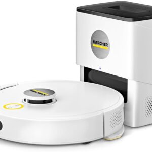 Kärcher Robot aspirateur et laveuse RVC 3 Comfort Extra, 15 000 Pa, jusqu'à 130 Min d'autonomie, contrôle par Application, cartographie, Navigation Laser, capteurs Anti-Chute, vidange saleté