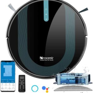 proscenic 850T Robot aspirateur et Balai 3000 Pa, Puissant pour Animaux de Compagnie, Navigation Intelligente, réservoir Mixte 2 en 1, contrôle par Siri, App, Alexa et Google Home