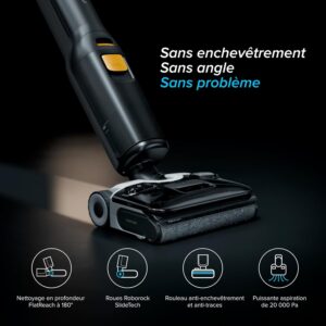 Roborock F25 XT robot aspirateur laveur a eau chaude pour sols durs