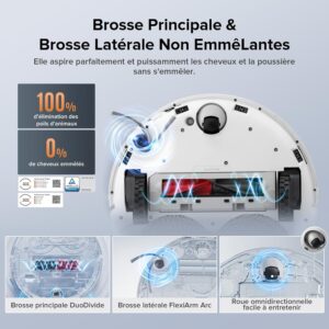 Roborock Qrevo Edge S5A, robot aspirateur laveur a eau chaude pratique
