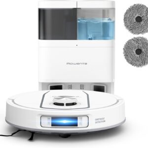 Rowenta X-PLORER Serie 580 Max, Robot aspirateur Laveur, Auto-Nettoyage et séchage des serpillières, Collecte Auto de la poussière, 10000 Pa, RR9547E0, Blanc