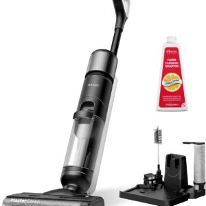 Ultenic Aspirateur Laveur sans Fil, Tout-en-Un – Nettoyage Humide & Sec 50 Min Autonomie, Double Réservoir, Brosse Automotrice Angle & Bords, Air-Dry Auto-Nettoyage