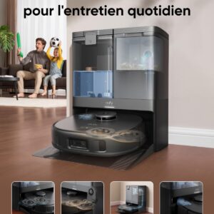 eufy X10 Pro Omni, robot aspirateur laveur avec station très autonome