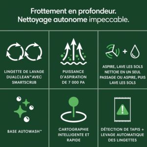 iRobot Roomba Plus 405, robot aspirateur laveur avec station bien pense