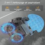 Yigars 2026, robot aspirateur laveur compact pour poils d’animaux