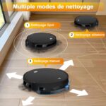 Yigars 2026, robot aspirateur laveur compact pour poils d’animaux