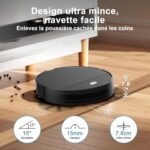 Yigars 2026, robot aspirateur laveur compact pour poils d’animaux