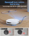 ECOVACS T50 Pro Omni, robot aspirateur laveur a eau chaude bien automatise