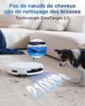 ECOVACS T50 Pro Omni, robot aspirateur laveur a eau chaude bien automatise