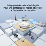 XIAOMI S40C, robot aspirateur laveur efficace sur sols durs et tapis