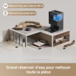 Mova S70 robot aspirateur laveur avec station axe sur le lavage