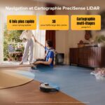 Roborock Qrevo S5V, robot aspirateur laveur avec station tres autonome