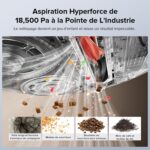 Roborock Qrevo Edge S5A, robot aspirateur laveur à eau chaude autonome