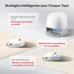 Roborock Qrevo Curv 2 Pro, robot aspirateur laveur avec station discret