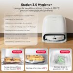 Roborock Qrevo Curv 2 Pro, robot aspirateur laveur avec station discret